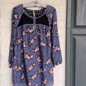 Free People Dress XS (0-2) purple tunic style - Excellent condition!
